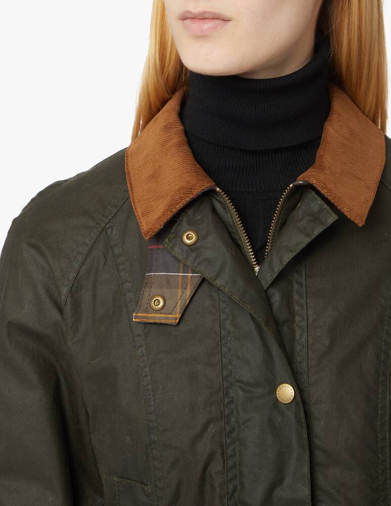 rinascente Barbour Beadnell waxed cotton lightweight jacket - teal