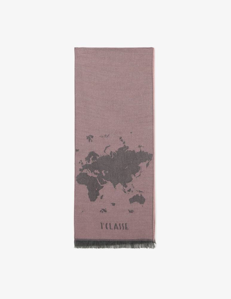 Alviero Martini Prima Classe World map scarf - picture 1