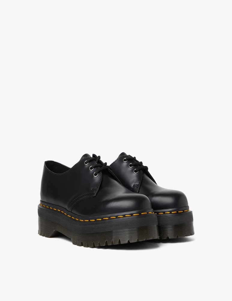 Dr. Martens Scarpe platform di pelle 1461 Quad - immagine 6