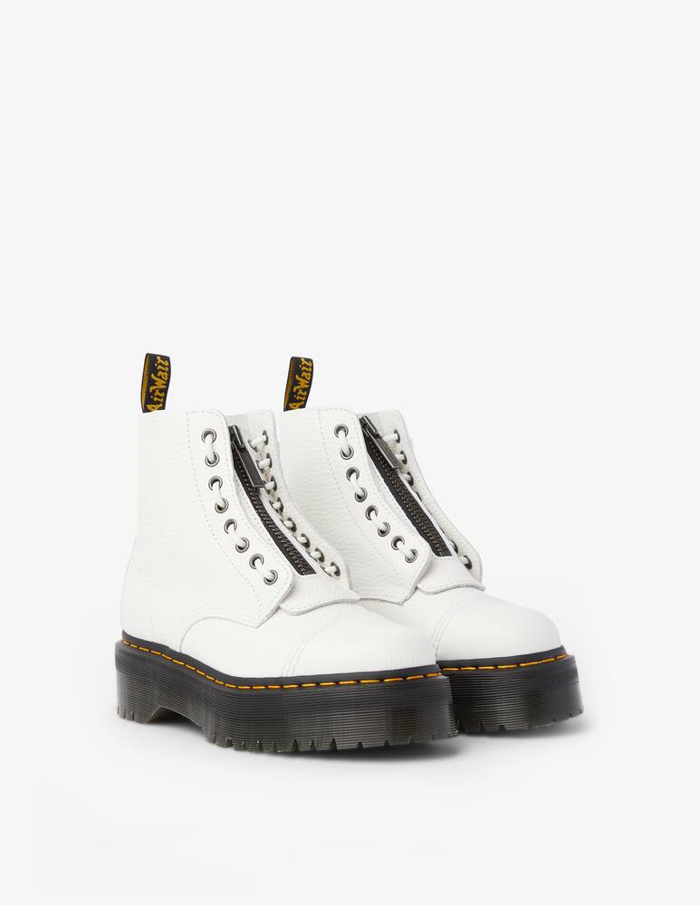 rinascente Dr. Martens Anfibi in nappa fresata Sinclair - bianco