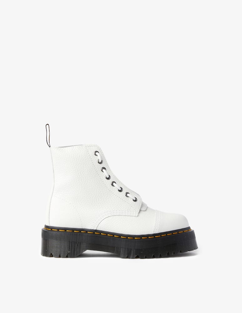 rinascente Dr. Martens Anfibi in nappa fresata Sinclair - bianco