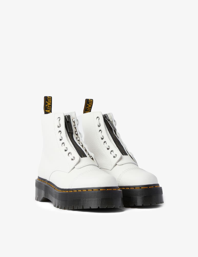 rinascente Dr. Martens Anfibi in nappa fresata Sinclair - bianco