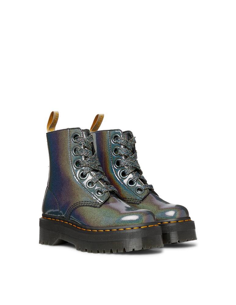 rinascente Dr. Martens Vegan Molly ologram lace up bootie
