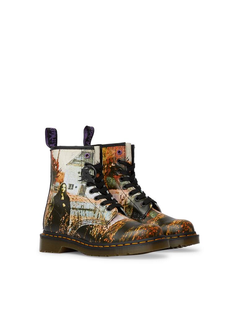 rinascente Dr. Martens 1460 Black Sabbath printed lace up leather bootie