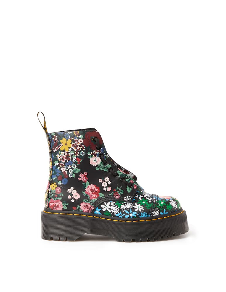 Dr. Martens Anfibi platform in pelle Sinclair Floral mash Up - immagine 1 Dr. Martens Anfibi platform in pelle Sinclair Floral mash Up - immagine 1