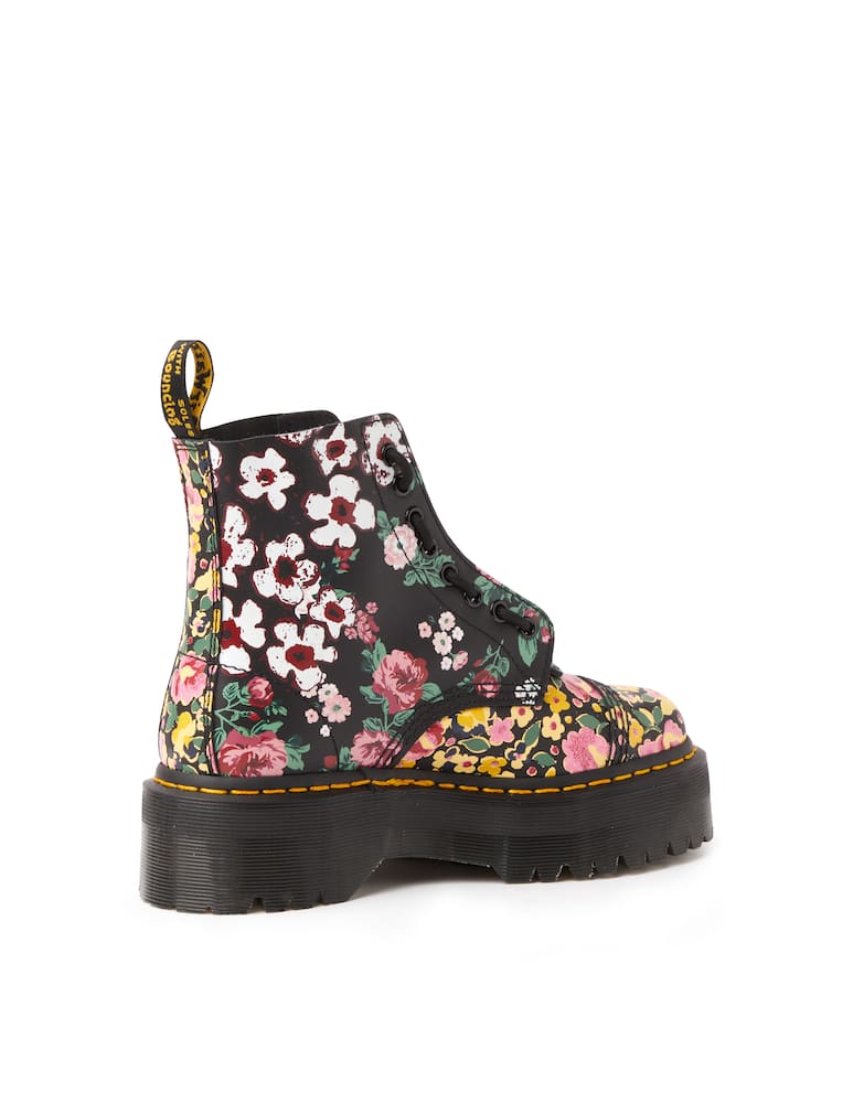 Dr. Martens Anfibi platform in pelle Sinclair Floral mash Up - immagine 4 Dr. Martens Anfibi platform in pelle Sinclair Floral mash Up - immagine 4
