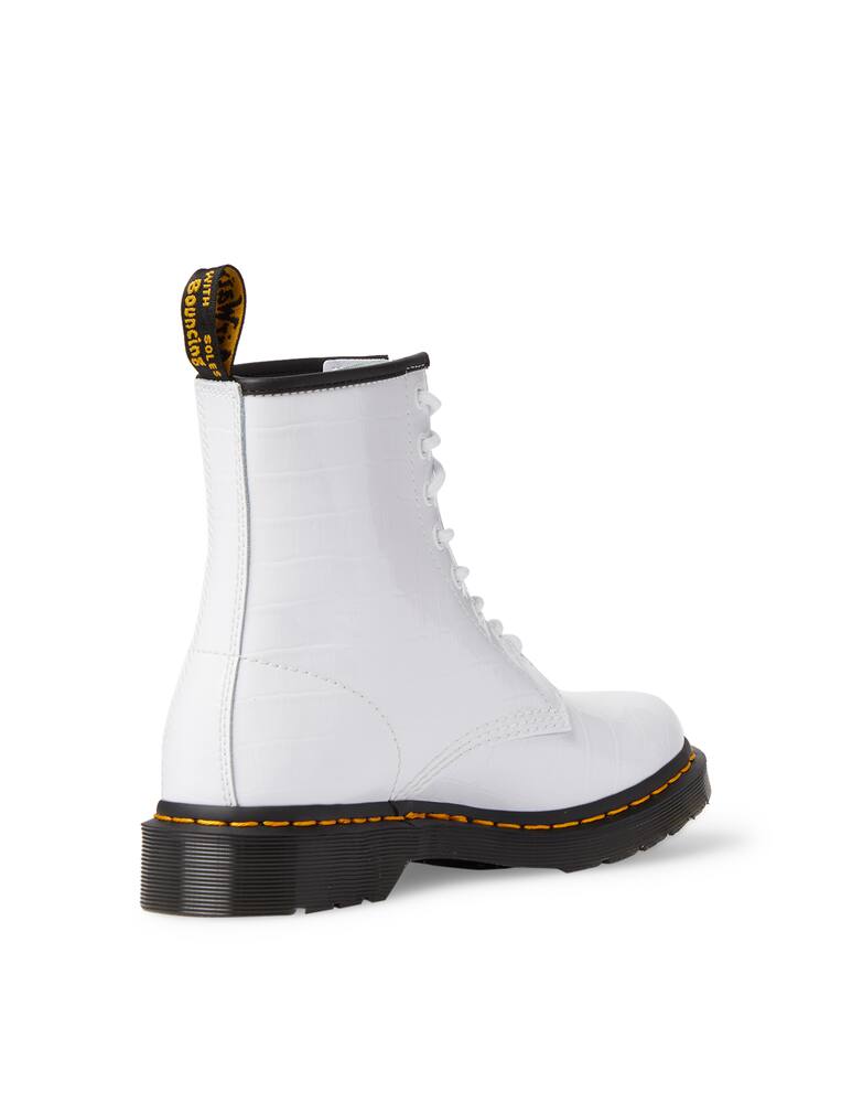 rinascente Dr. Martens Leather boots 1460 PATENT CROC EMBOSS