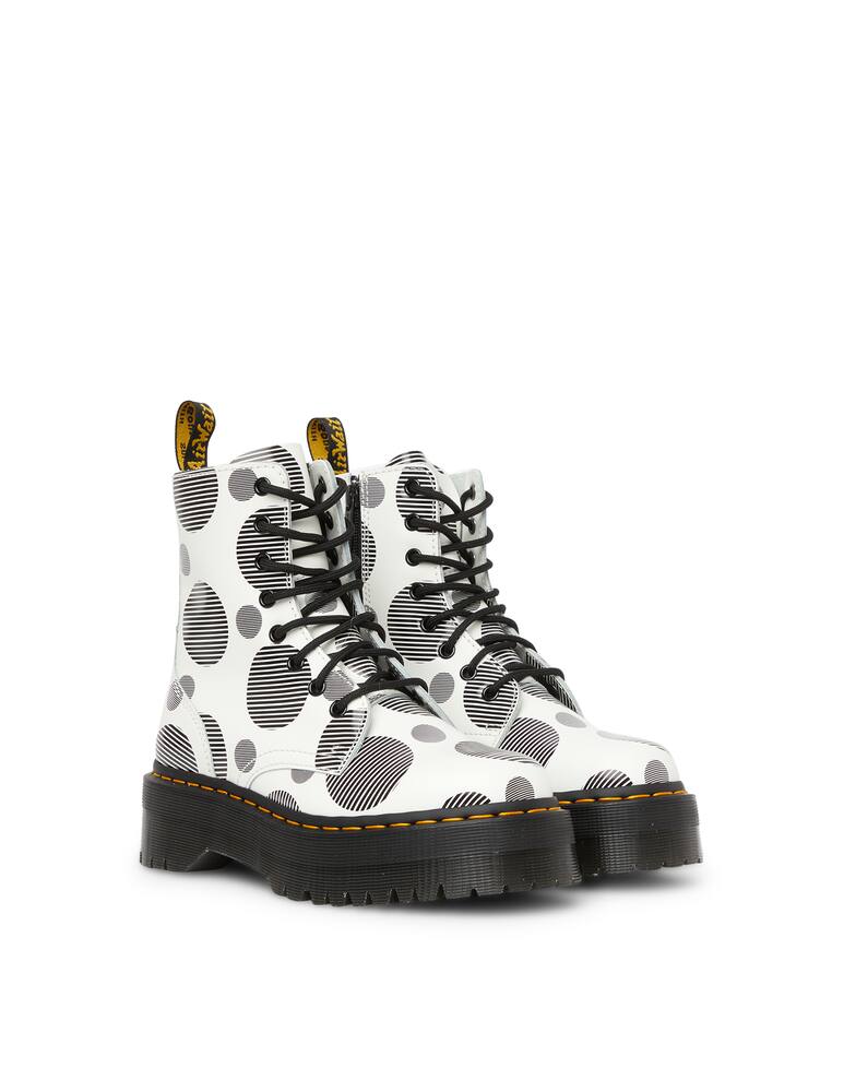 rinascente Dr. Martens Leather platform boots JADON POLKA DOT SMOOTH