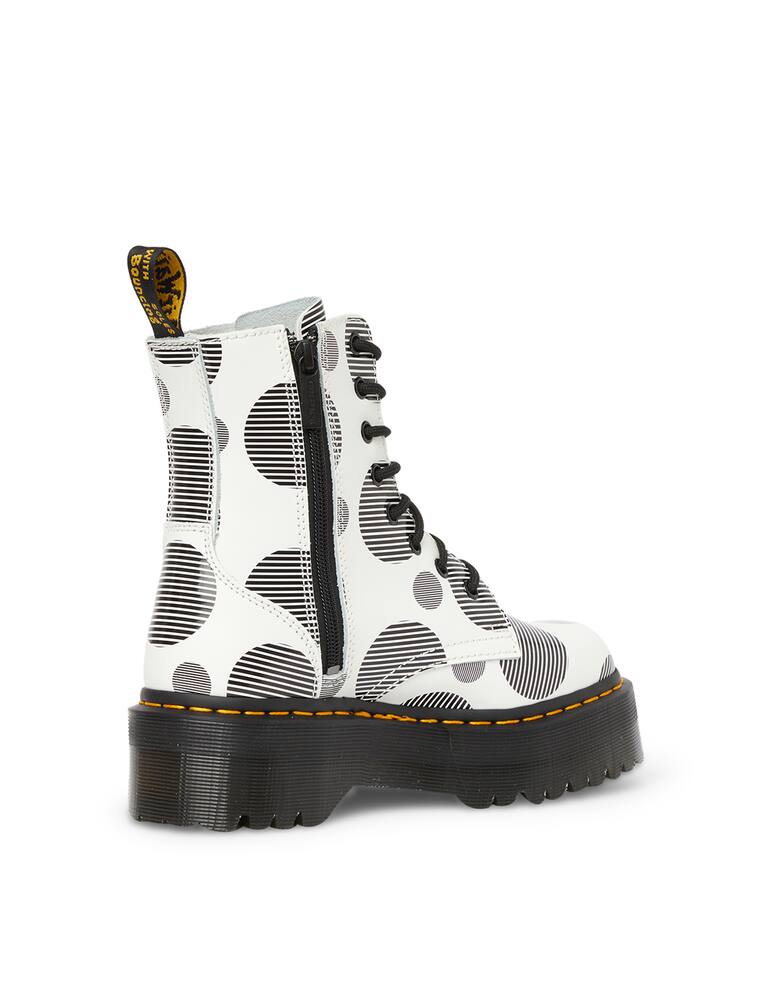 rinascente Dr. Martens Leather platform boots JADON POLKA DOT SMOOTH