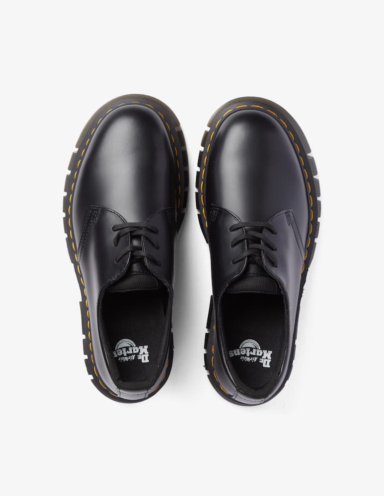 Dr. Martens Scarpa derby rikard 3i polished smooth - Nero - immagine 3