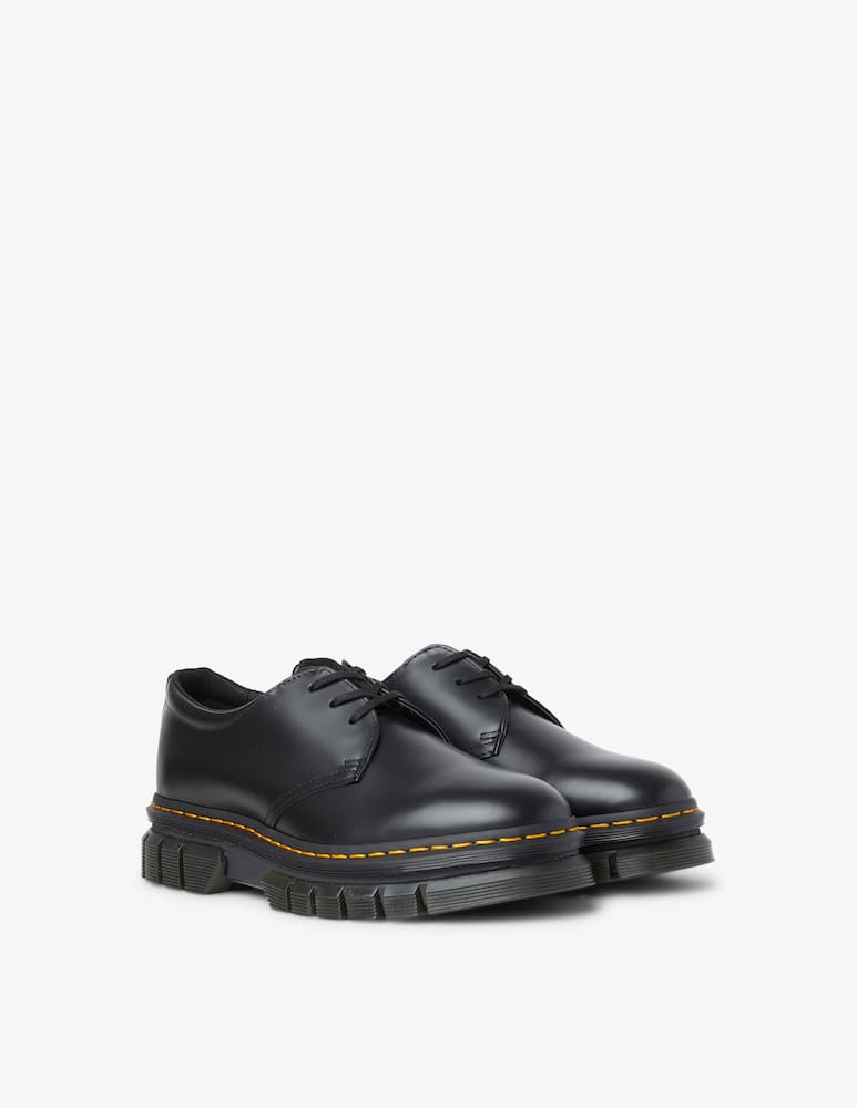 rinascente Dr. Martens Scarpa derby rikard 3i polished smooth - Nero