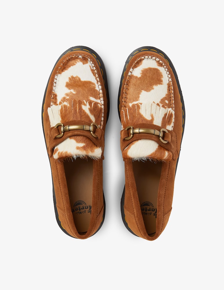 rinascente Dr. Martens Adrian snaffle pecan brown+jersey loafers