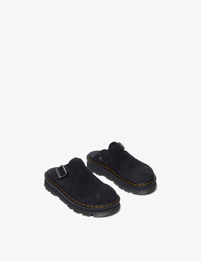 rinascente Dr. Martens Mules platform Zebzag in camoscio con cinturino