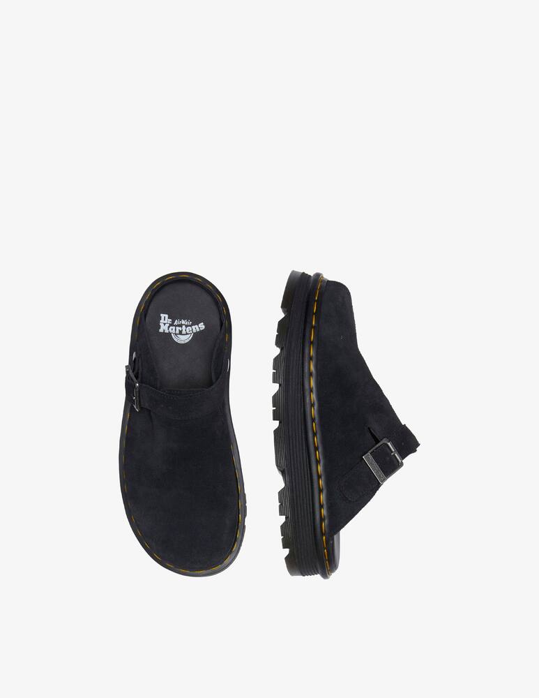 rinascente Dr. Martens Mules platform Zebzag in camoscio con cinturino