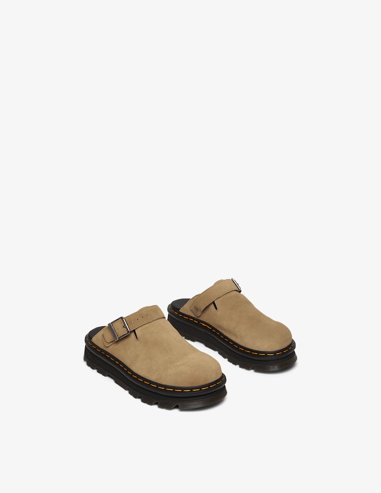 Dr. Martens Mules platform Zebzag in camoscio con cinturino - immagine 2 Dr. Martens Mules platform Zebzag in camoscio con cinturino - immagine 2