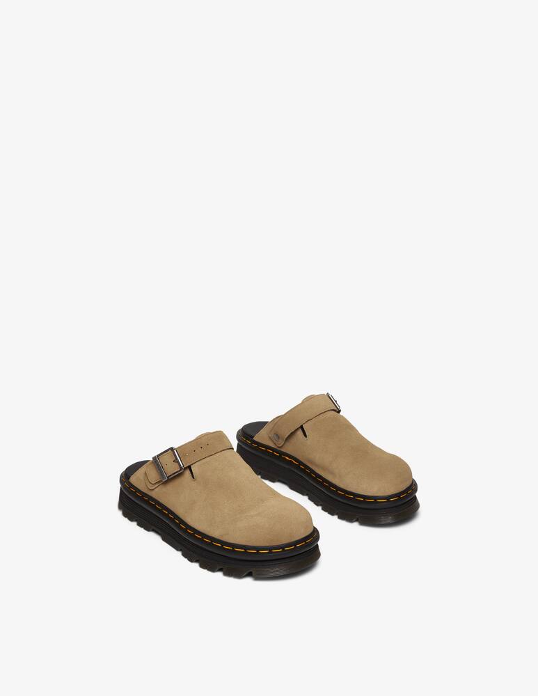 rinascente Dr. Martens Mules platform Zebzag in camoscio con cinturino