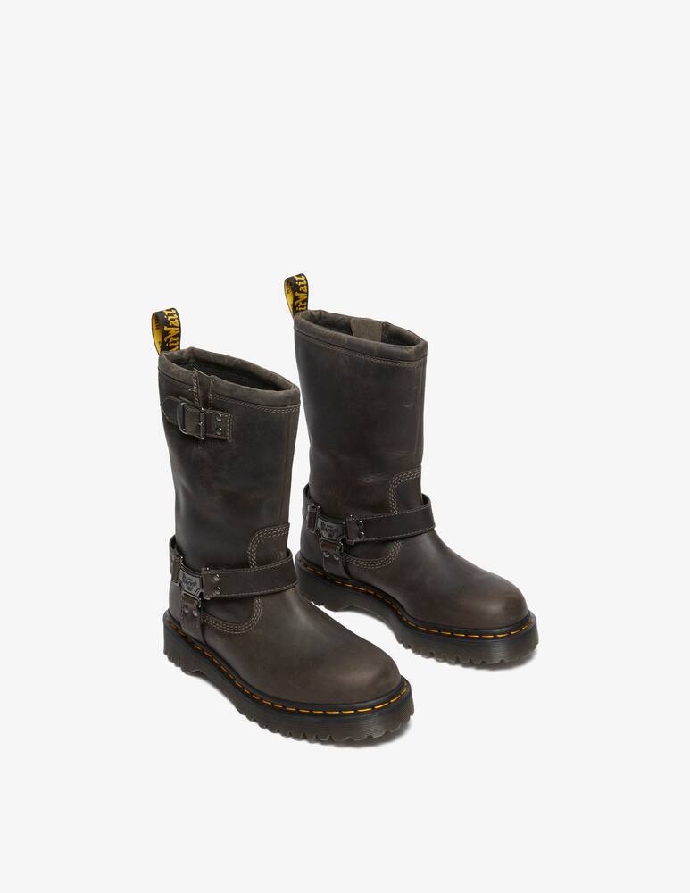 rinascente Dr. Martens Stivali alti biker Anistone Hi in pelle