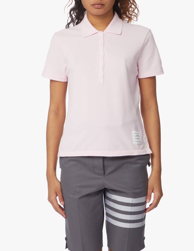 Thom Browne Polo in cotone - rosa - immagine 1 Thom Browne Polo in cotone - rosa - immagine 1