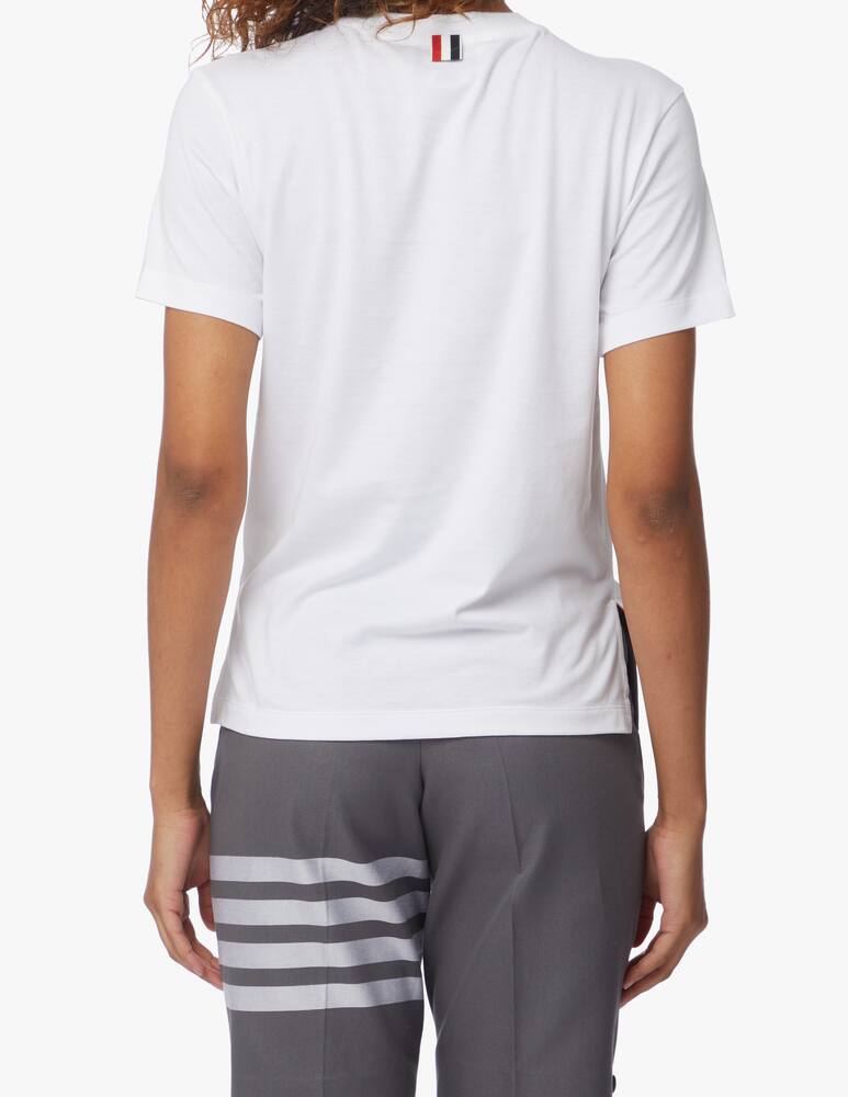 rinascente Thom Browne T-shirt in cotone - bianco
