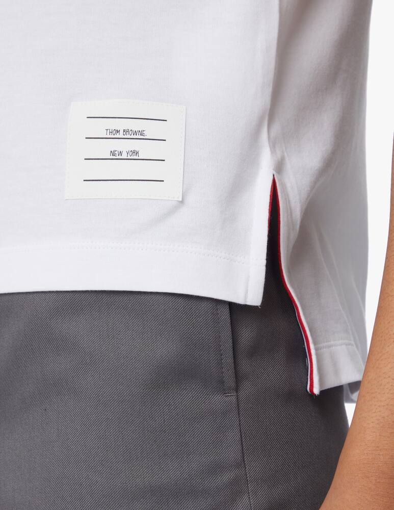 rinascente Thom Browne T-shirt in cotone - bianco
