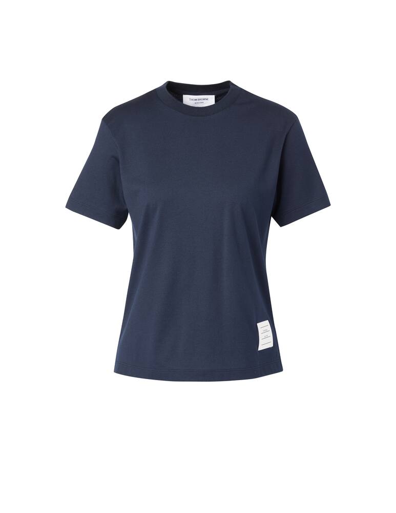 rinascente Thom Browne T-shirt in cotone - blu