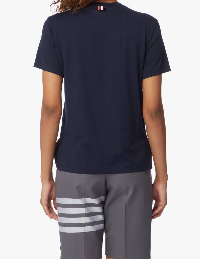 rinascente Thom Browne T-shirt in cotone - blu