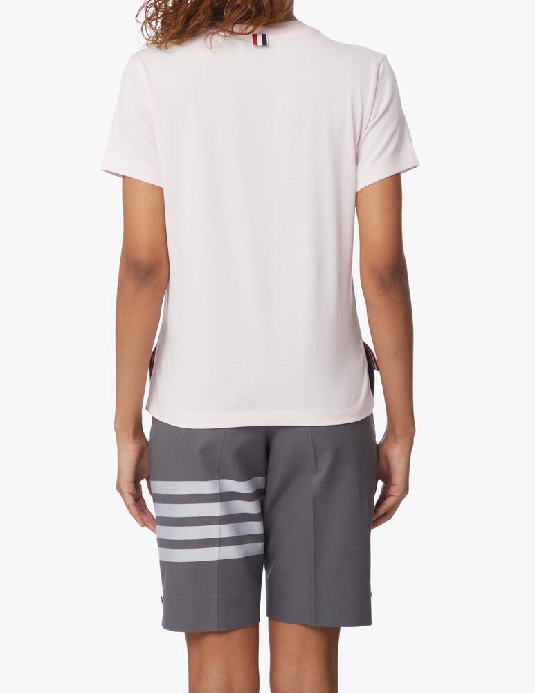rinascente Thom Browne T-shirt in cotone - rosa