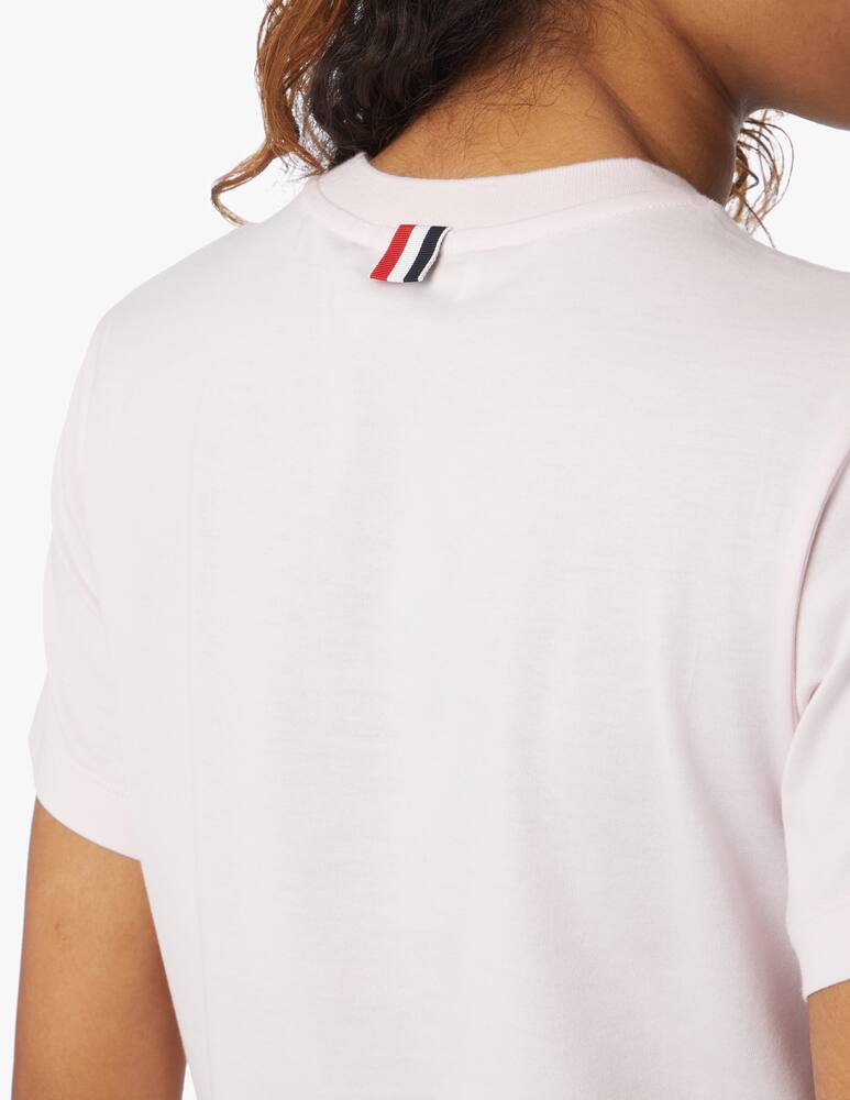 rinascente Thom Browne T-shirt in cotone - rosa