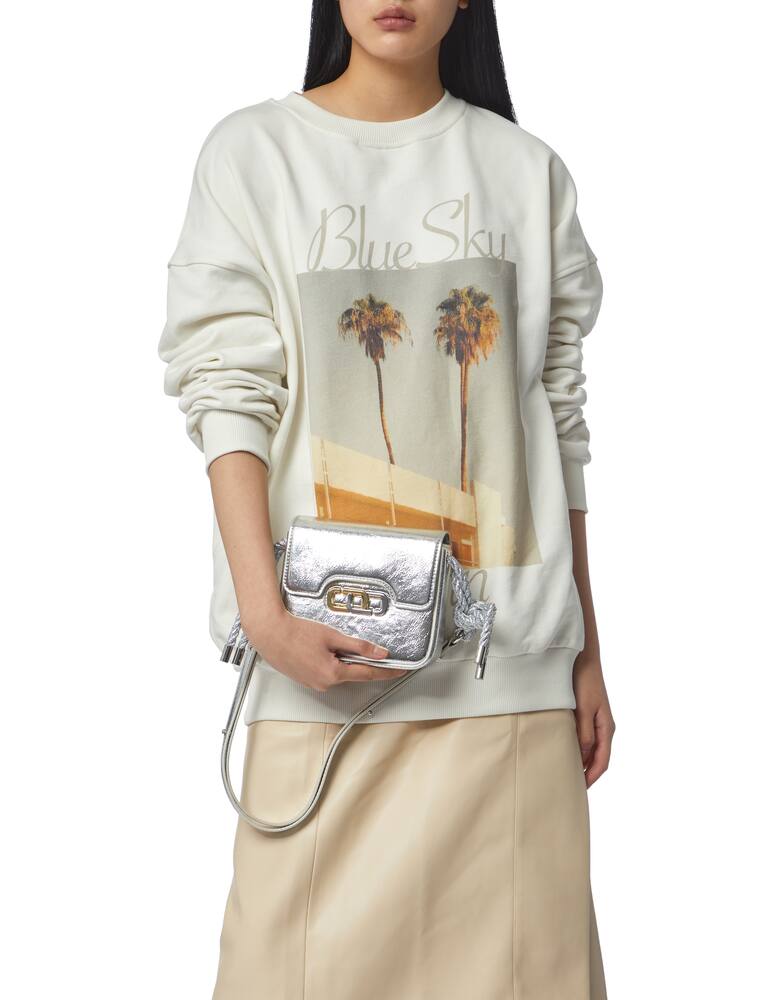 rinascente Marc Jacobs The J-link mini metallic shoulder bag - silver