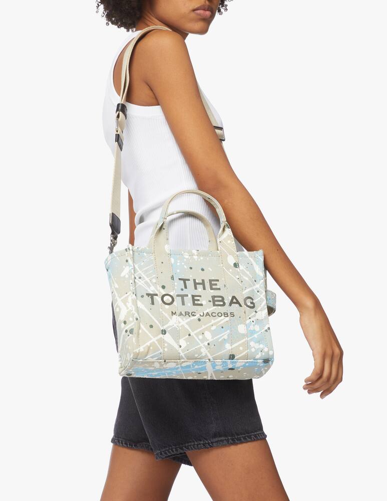 Marc Jacobs Splatter cotton mini tote bag - light blue - picture 2 Marc Jacobs Splatter cotton mini tote bag - light blue - picture 2