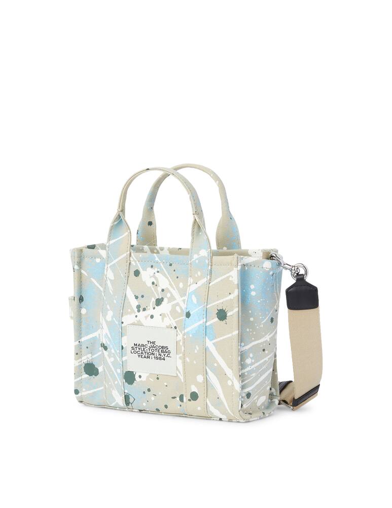 Marc Jacobs Splatter cotton mini tote bag - light blue - picture 3 Marc Jacobs Splatter cotton mini tote bag - light blue - picture 3