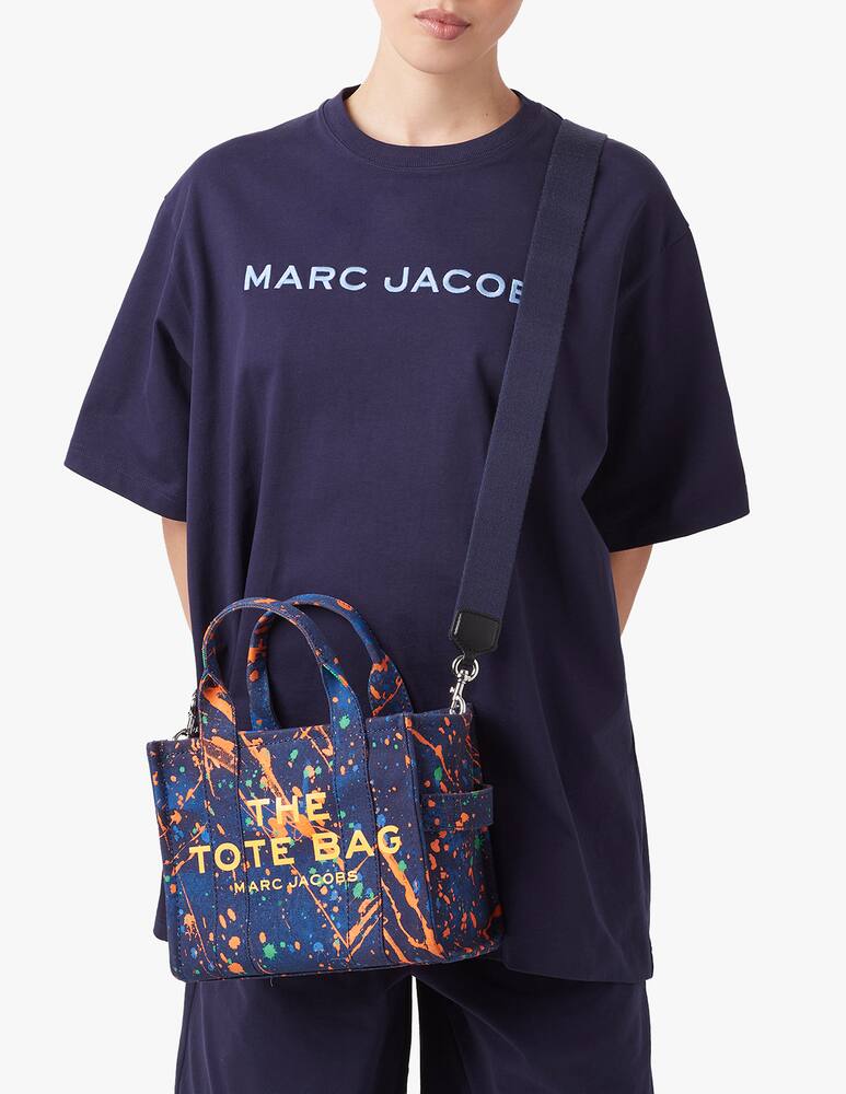 rinascente Marc Jacobs Splatter cotton mini tote bag - black
