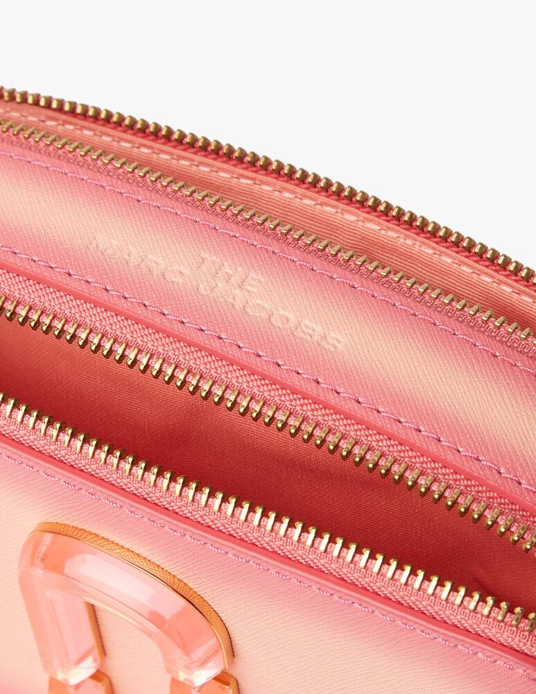 rinascente Marc Jacobs The fluoro snapshot leather crossbody bag - pink