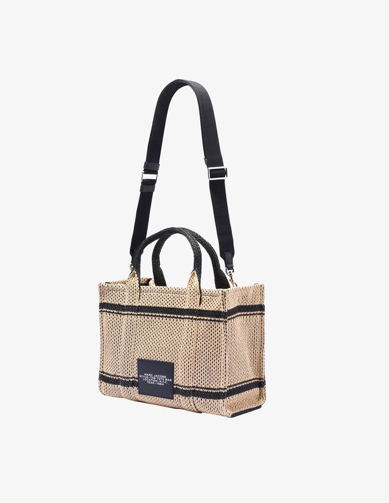 rinascente Marc Jacobs Borsa The Tote Medium Small jacquard di paglia - Marrone