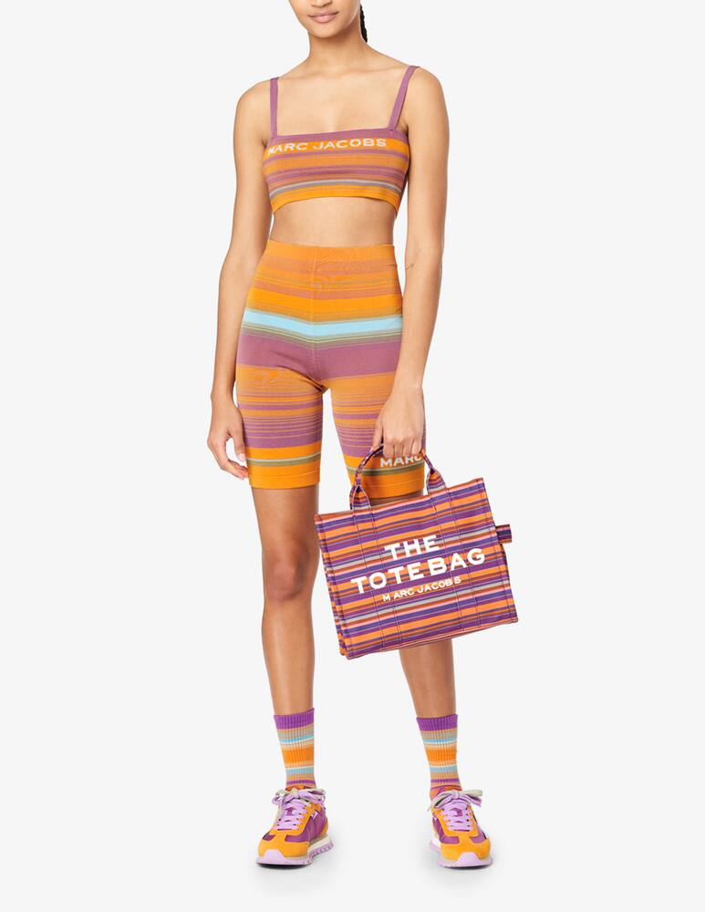 rinascente Marc Jacobs Borsa a righe The Tote Medium Small - Rosso