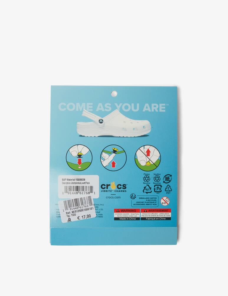 rinascente Crocs Jibbitz animal lover 5 pezzi