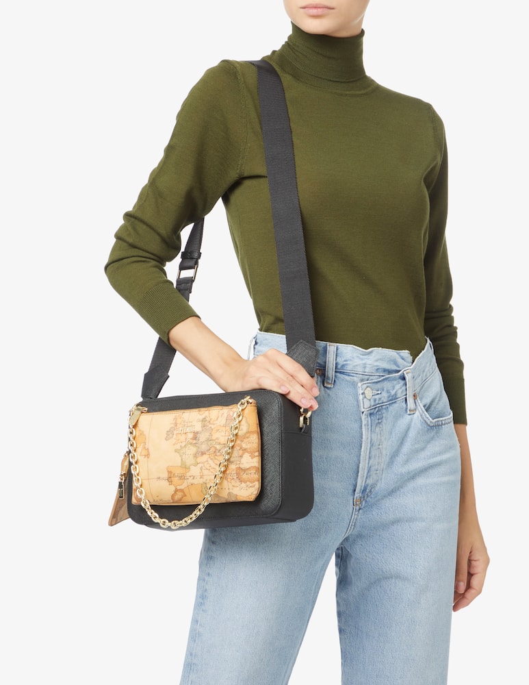 rinascente Alviero Martini Twins camera bag in nylon - Black