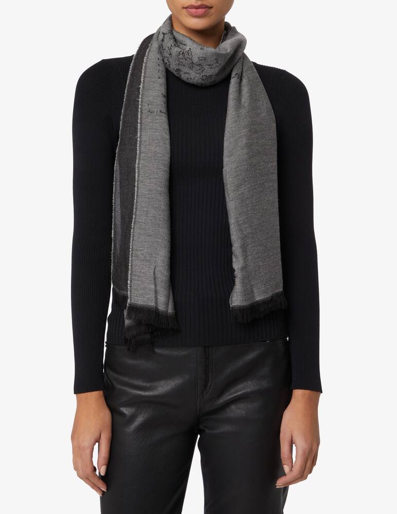 rinascente Alviero Martini Sciarpa in Seta - Grigio