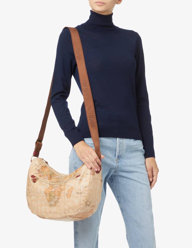 rinascente Alviero Martini Soft M halfmoon bag - Beige