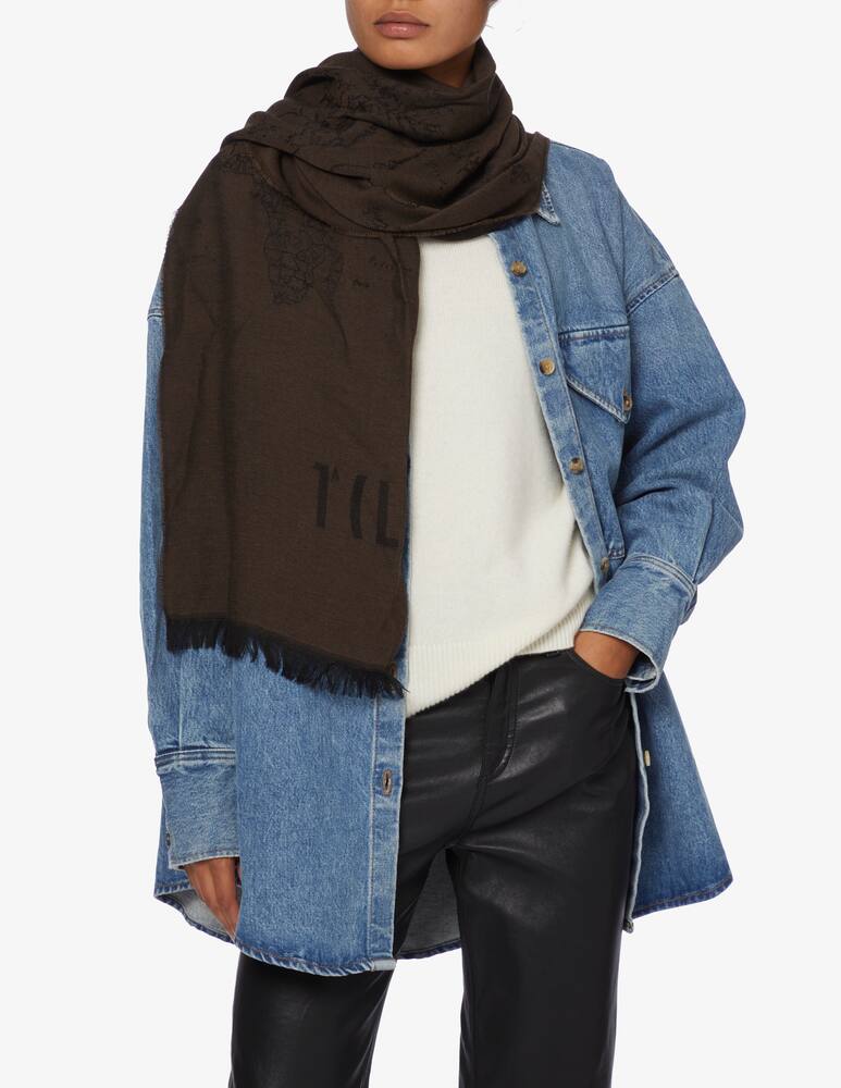 rinascente Alviero Martini Sciarpa in Seta - Nero