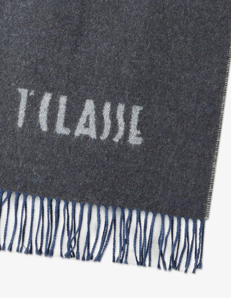 rinascente Alviero Martini Sciarpa con frangia mappa - Blu