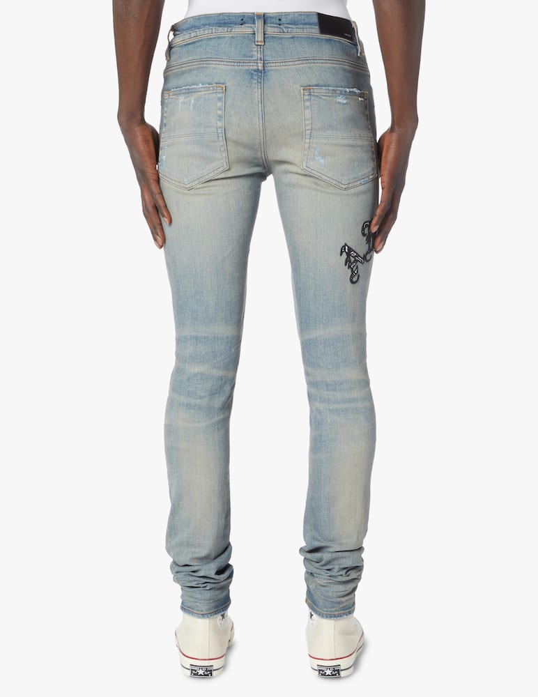 rinascente Amiri Jeans con logo old english - blu