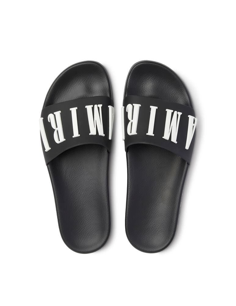 rinascente Amiri Logo pool slide - black