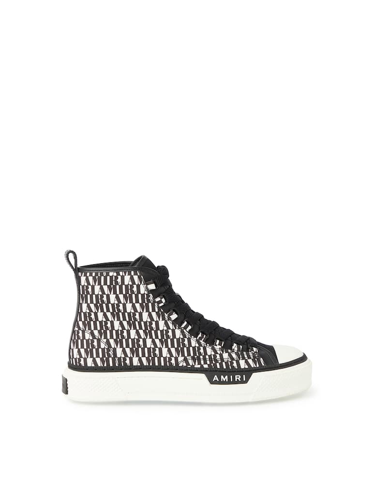 Amiri Sneakers court high logo allover - black - picture 1 Amiri Sneakers court high logo allover - black - picture 1