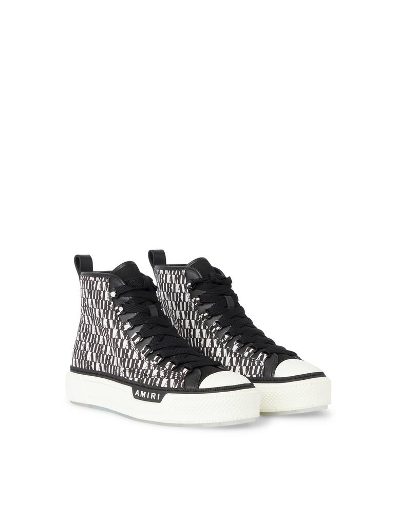 Amiri Sneakers court high logo allover - black - picture 2 Amiri Sneakers court high logo allover - black - picture 2