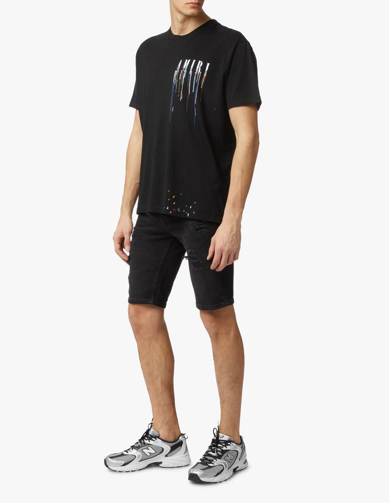 rinascente Amiri Maglietta con logo disegnato - nero