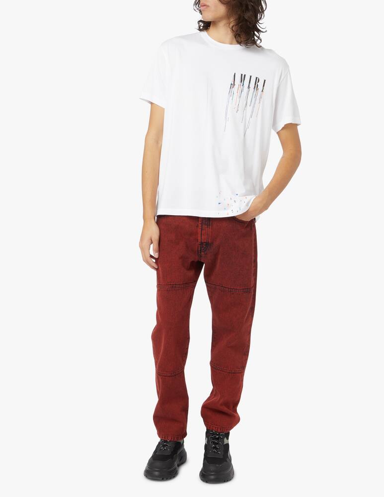 rinascente Amiri Paint drip core logo t-shirt - white