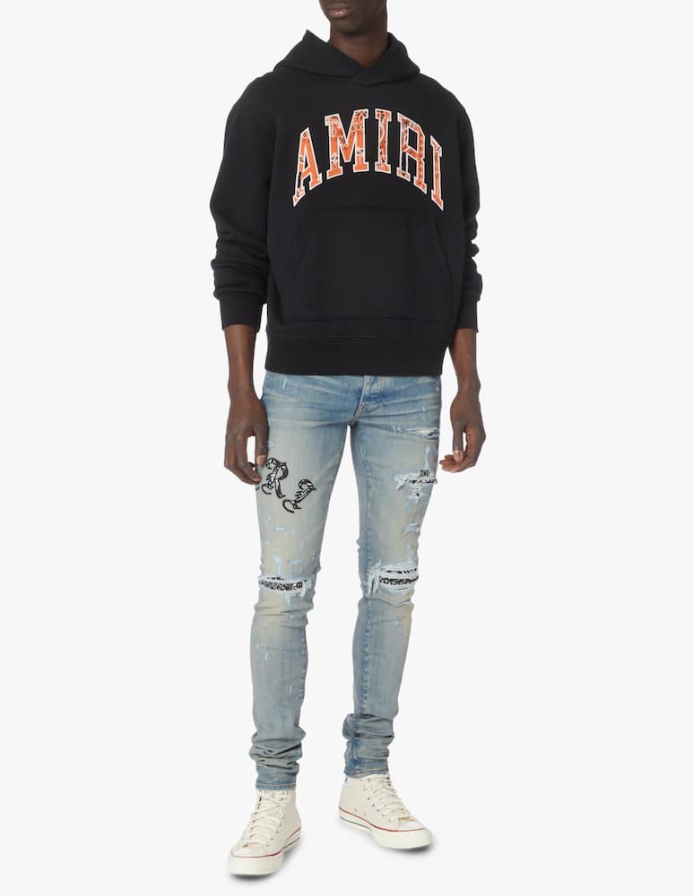 rinascente Amiri Logo bandana hoodie - multi