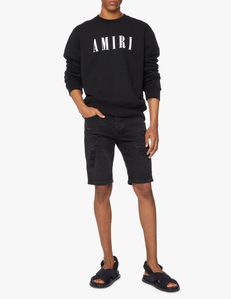 rinascente Amiri Maglia girocollo con logo amiri - nero
