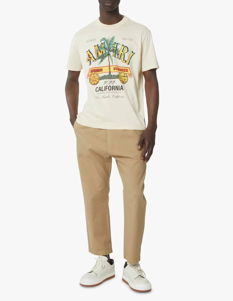 rinascente Amiri Rum label t-shirt - beige